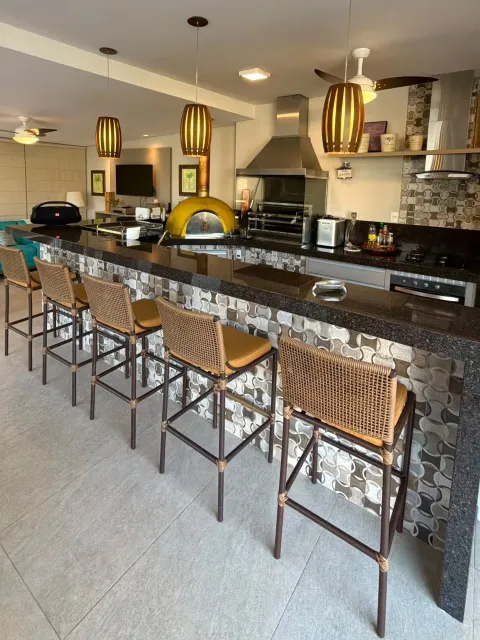 Espaço gourmet com churrasqueira