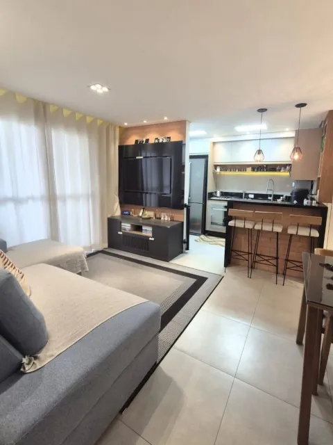 Sala e cozinha planejada